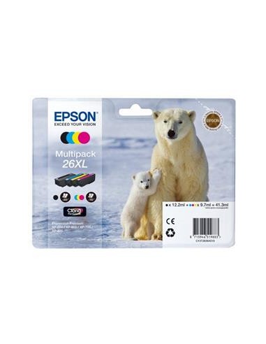Multipack 4 cartuchos de tinta ORIGINAL C13T263640 - nº26XL