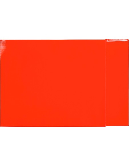 CI | Caja archivador liderpapel de palanca carton folio documenta lomo 82mm color rojo