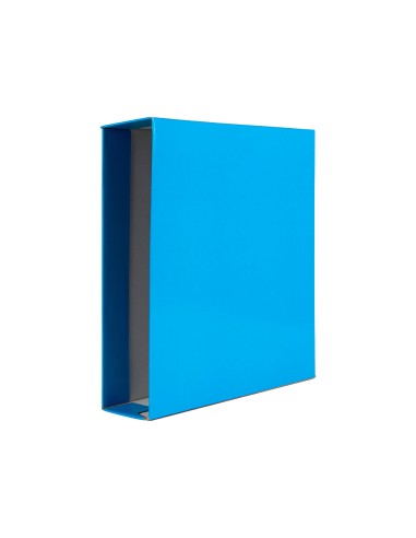 CI | Caja archivador liderpapel de palanca carton folio documenta lomo 75 mm celeste