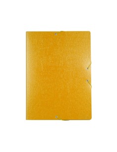 CI | Carpeta proyectos liderpapel folio lomo 30mm carton gofrado amarilla 2