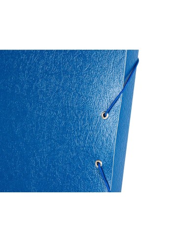 CI | Carpeta proyectos liderpapel folio lomo 30mm carton gofrado azul