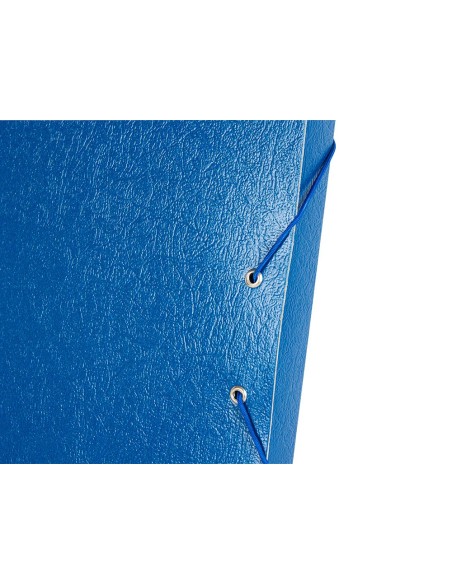 CI | Carpeta proyectos liderpapel folio lomo 30mm carton gofrado azul