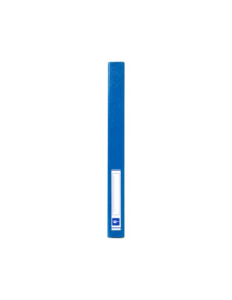 CI | Carpeta proyectos liderpapel folio lomo 30mm carton gofrado azul