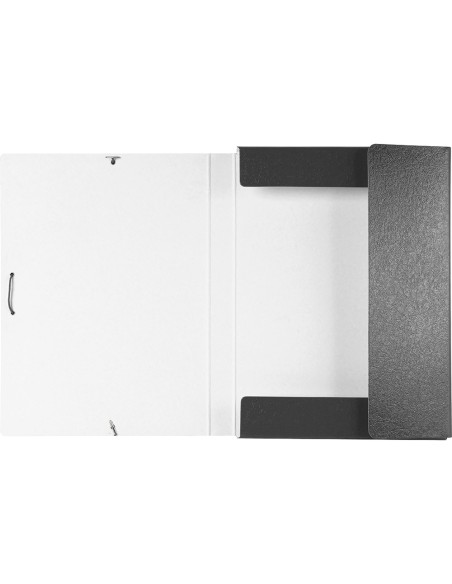CI | Carpeta proyectos liderpapel folio lomo 30mm carton gofrado gris