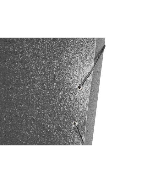 CI | Carpeta proyectos liderpapel folio lomo 30mm carton gofrado gris