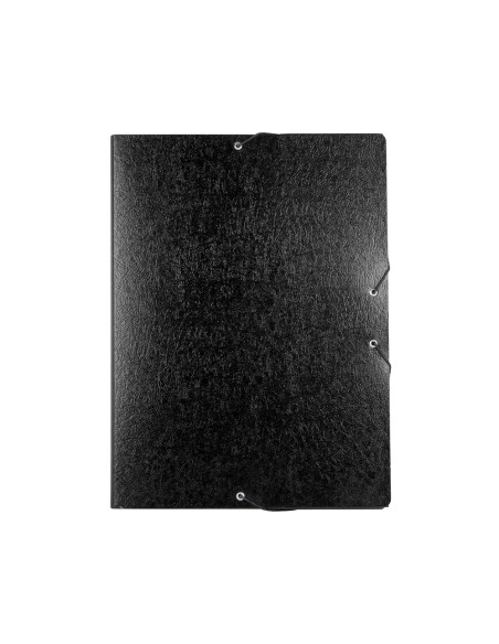 CI | Carpeta proyectos liderpapel folio lomo 30mm carton gofrado negra