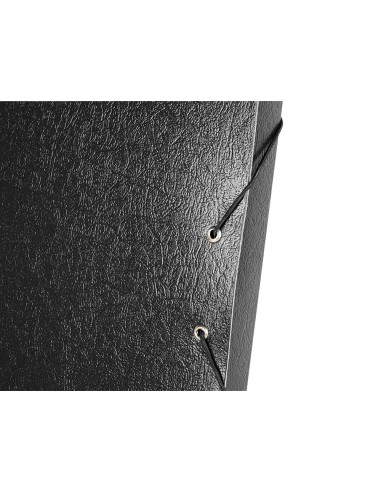 CI | Carpeta proyectos liderpapel folio lomo 30mm carton gofrado negra