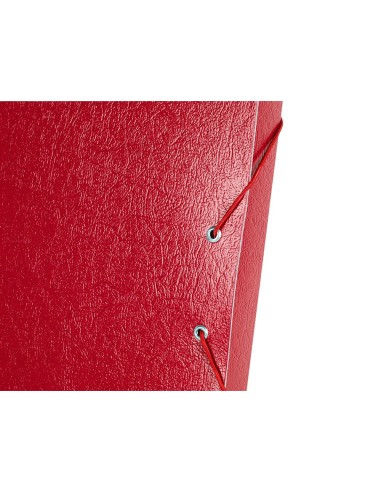 CI | Carpeta proyectos liderpapel folio lomo 30mm carton gofrado roja