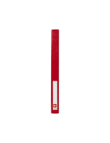 CI | Carpeta proyectos liderpapel folio lomo 30mm carton gofrado roja