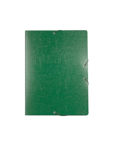 CI | Carpeta proyectos liderpapel folio lomo 30mm carton gofrado verde