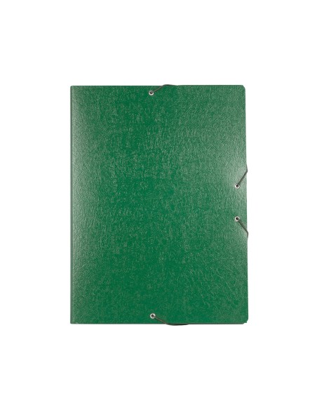 CI | Carpeta proyectos liderpapel folio lomo 30mm carton gofrado verde