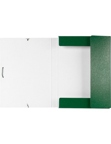 CI | Carpeta proyectos liderpapel folio lomo 30mm carton gofrado verde