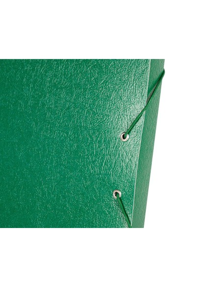 CI | Carpeta proyectos liderpapel folio lomo 30mm carton gofrado verde