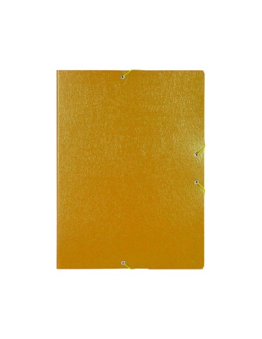 CI | Carpeta proyectos liderpapel folio lomo 50mm carton gofrado amarilla