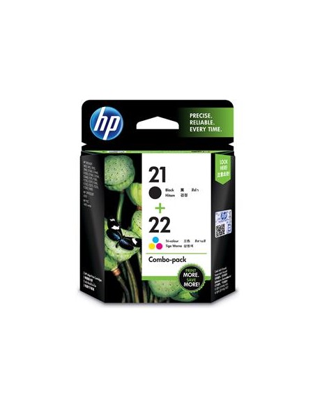 Multipack 2 cartuchos de tinta ORIGINAL SD367AE - nº21 + nº22