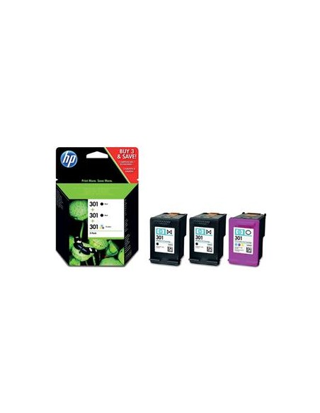 Multipack 3 cartuchos de tinta ORIGINAL E5Y87EE - 2 x nº301BK + 1 x nº301C