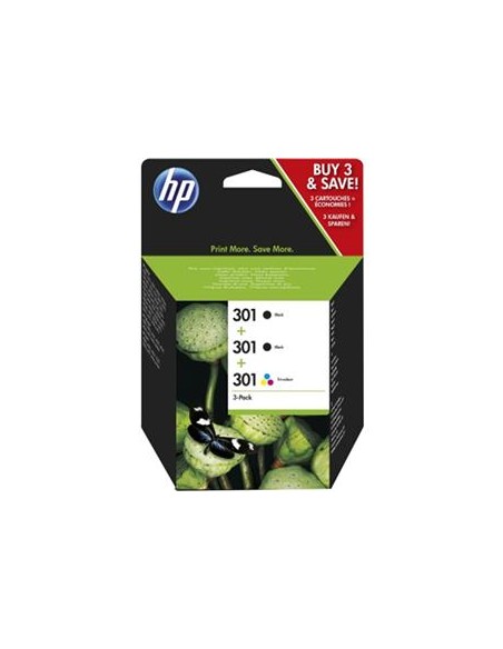 Multipack 3 cartuchos de tinta ORIGINAL E5Y87EE - 2 x nº301BK + 1 x nº301C