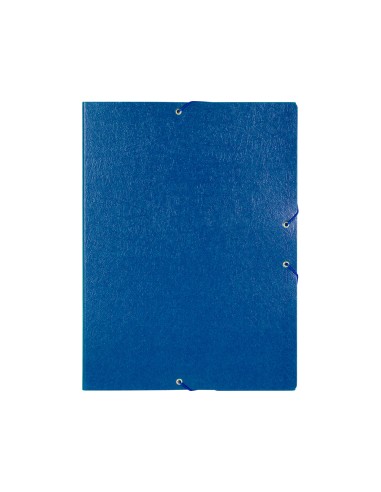 CI | Carpeta proyectos liderpapel folio lomo 50mm carton gofrado azul