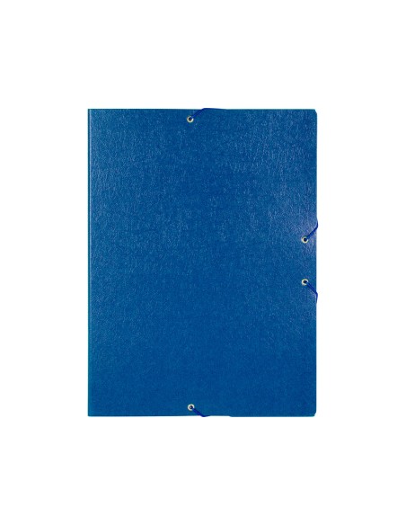 CI | Carpeta proyectos liderpapel folio lomo 50mm carton gofrado azul