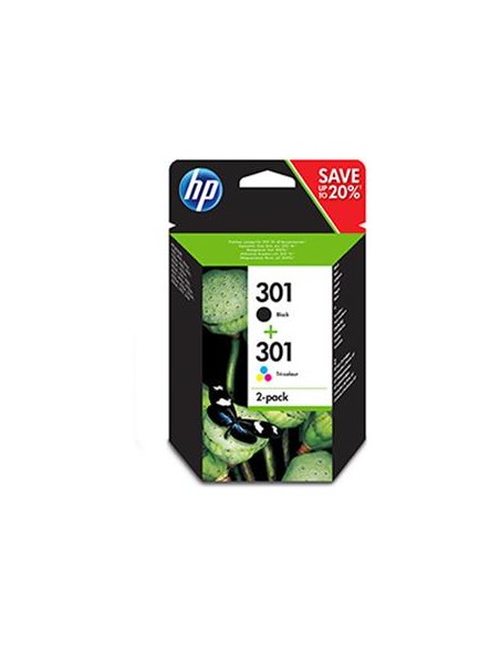 Multipack 2 cartuchos de tinta ORIGINAL N9J72AE - nº301BK + Nº301C