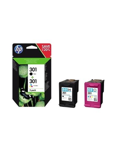 Multipack 2 cartuchos de tinta ORIGINAL N9J72AE - nº301BK + Nº301C