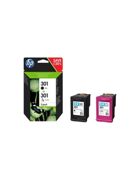 Multipack 2 cartuchos de tinta ORIGINAL N9J72AE - nº301BK + Nº301C