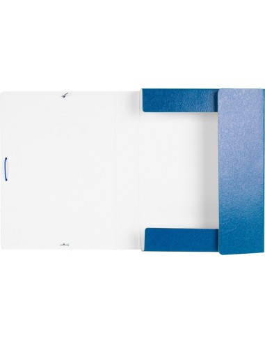CI | Carpeta proyectos liderpapel folio lomo 50mm carton gofrado azul