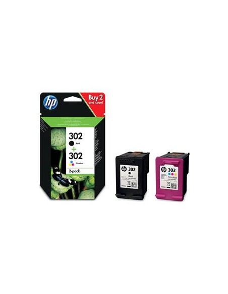 Multipack 2 cartuchos de tinta ORIGINAL X4D37AE - nº302BK + nº302C