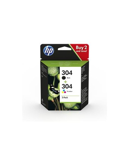 Multipack 2 cartuchos de tinta ORIGINAL 3JB05AE - nº304BK + nº304C