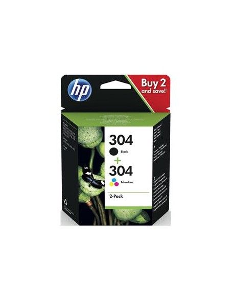 Multipack 2 cartuchos de tinta ORIGINAL 3JB05AE - nº304BK + nº304C