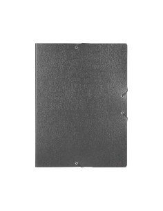 CI | Carpeta proyectos liderpapel folio lomo 50mm carton gofrado gris 2