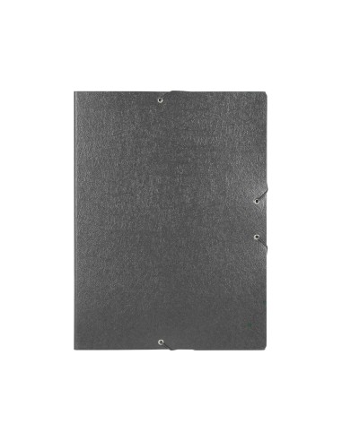 CI | Carpeta proyectos liderpapel folio lomo 50mm carton gofrado gris