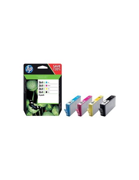 Multipack 4 cartuchos de tinta ORIGINAL N9J74AE - nº364XL