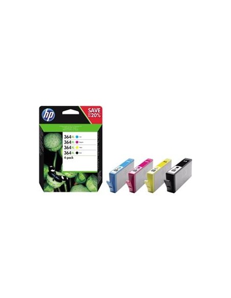Multipack 4 cartuchos de tinta ORIGINAL N9J74AE - nº364XL
