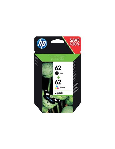 Multipack 2 cartuchos de tinta ORIGINAL N9J71AE - nº62BK + nº62C