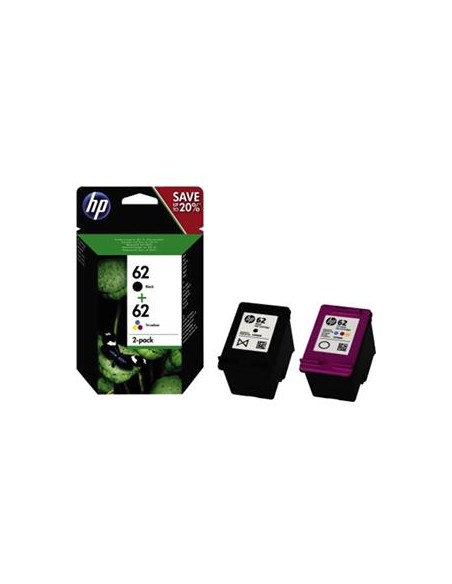 Multipack 2 cartuchos de tinta ORIGINAL N9J71AE - nº62BK + nº62C