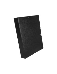 CI | Carpeta proyectos liderpapel folio lomo 50mm carton gofrado negra 2