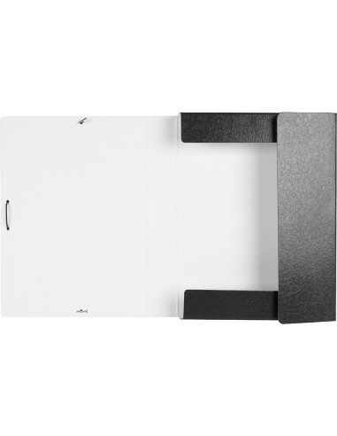 CI | Carpeta proyectos liderpapel folio lomo 50mm carton gofrado negra