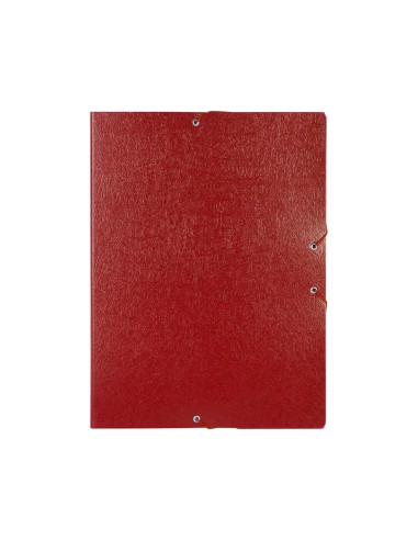CI | Carpeta proyectos liderpapel folio lomo 50mm carton gofrado roja