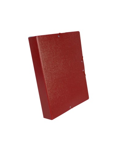 CI | Carpeta proyectos liderpapel folio lomo 50mm carton gofrado roja