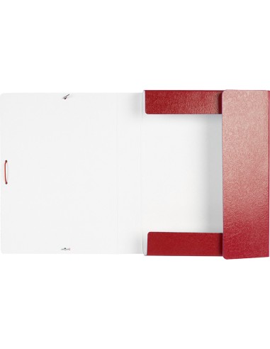 CI | Carpeta proyectos liderpapel folio lomo 50mm carton gofrado roja
