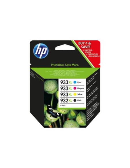 Multipack 4 cartuchos de tinta ORIGINAL C2P42AE - nº932XLBK + nº933XL