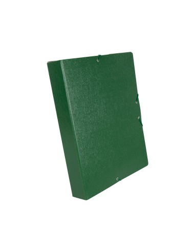 CI | Carpeta proyectos liderpapel folio lomo 50mm carton gofrado verde