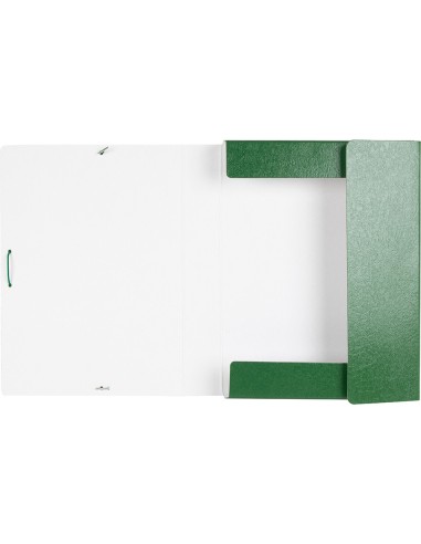 CI | Carpeta proyectos liderpapel folio lomo 50mm carton gofrado verde