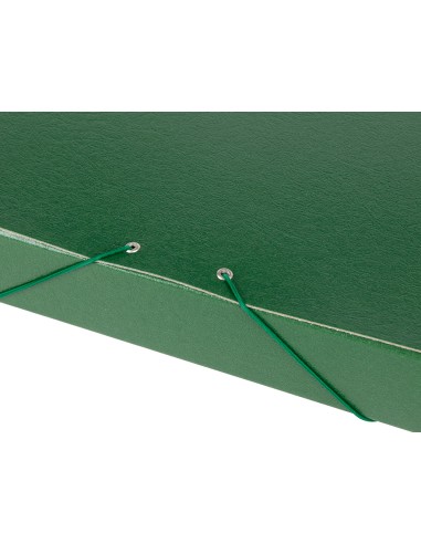 CI | Carpeta proyectos liderpapel folio lomo 50mm carton gofrado verde