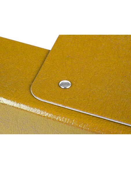 CI | Carpeta proyectos liderpapel folio lomo 70mm carton gofrado amarilla