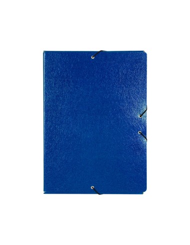 CI | Carpeta proyectos liderpapel folio lomo 70mm carton gofrado azul