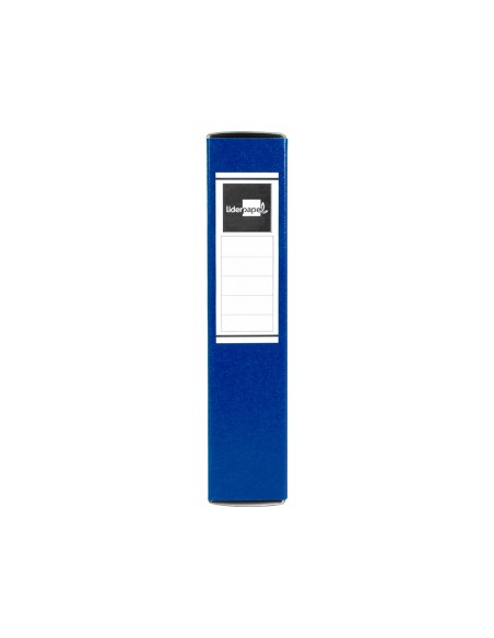 CI | Carpeta proyectos liderpapel folio lomo 70mm carton gofrado azul