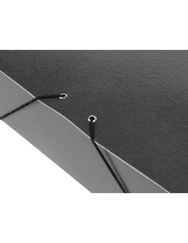 CI | Carpeta proyectos liderpapel folio lomo 70mm carton gofrado gris
