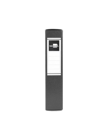 CI | Carpeta proyectos liderpapel folio lomo 70mm carton gofrado gris